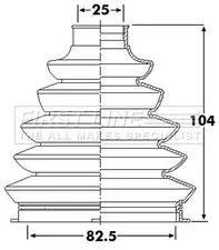 Front Left Or Right Outer Cv Boot Kit Fits Chrysler Pt Cruiser