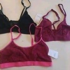 Lot of 3 NEW Auden Women's Medium Bra Bralettes