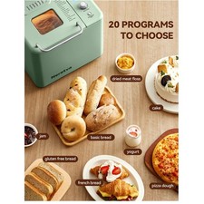 Dual Heater Bread Machine, Nonstick Ceramic P...
