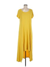 H By Halston Women Yellow Casual Dress M