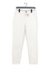 Miss By Captain Tortue Women's Jeans UK 12 Cream Cotton