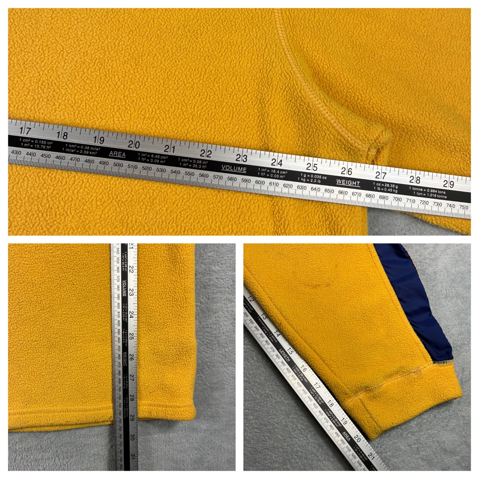 Vintage Nike 1990's Yellow Fleece Panel Swoosh Size XL Pullover Sweatshirt image 5