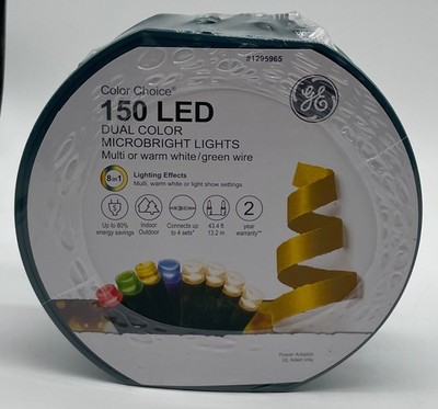 GE Color Choice 150 Ct 43.4-ft Multi-function Color Changing LED String Lights