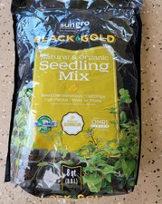 SunGro Black Gold ORGANIC Seedling Germination Mix for Seeds & Cuttings 8 Quart