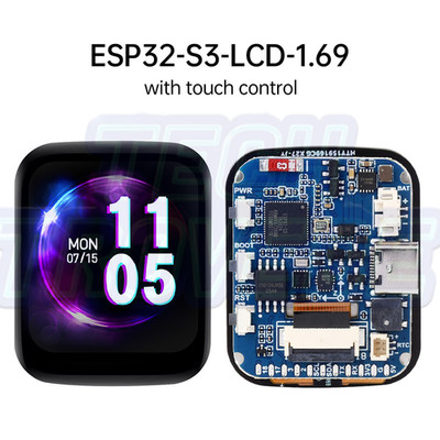 Waveshare ESP32-S3 Development Board 1.69'' IPS Touch LCD ST7789V2 Module Kit