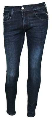 Replay Anbass Slim Fit 10Oz Power Stretch Denim Herren Jeans Dark Indigo