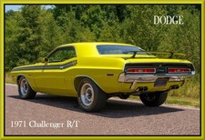 1971 Dodge Challenger Rt Coupe Toolbox - Refrigerator Magnet 42 Mil