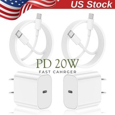 20W USB-C Fast Charger For iPhone 14 13 12 11 Pro Max XS XR 8 Type C to L Cable