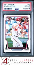 2014 BOWMAN #200 BRYCE HARPER NATIONALS PSA 10