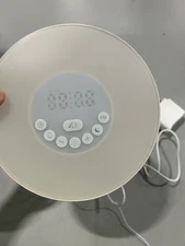 6 COLORS LED DIGITAL ALARM CLOCK WAKE UP LIGHT SMART SNOOZE FUNCTION - MULTI