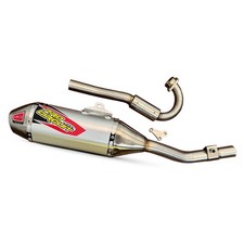 Racing Full System Exhaust Pipe Kit FIT FOR KAWASAKI KLX140 KLX140L SILVER