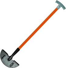 ZHK Long Handle Half Moon Lawn Edger (Heavy-Duty Steel, Orange)