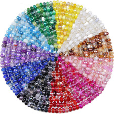 220Pcs Large Hole Beads Spacer Bead Mixed Color Assorted European Craft Big Bead