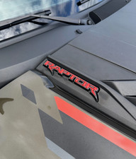 2021-2026 Ford Raptor Hood Cowl Letter Inserts Blue - Official Licensed Product