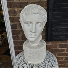 Statua Busto Testa Discobolo Gesso Riproduzioni Giust Caproni Greco Romano 