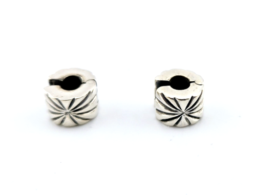 Authentic Pandora Starburst Clip Stopper Set (2) Spacer Bead 925 ALE #8