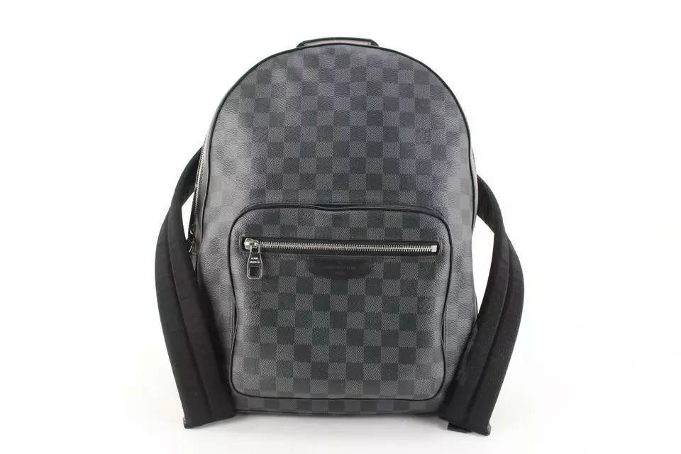 LOUIS VUITTON Damier Graphite Logo Josh Backpack Blue Multicolor 1270771