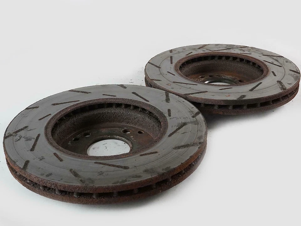 Disco de freno de rotor delantero izquierdo derecho Mercedes Benz Clase SLK R170 2001-2004 izquierda derecha Foto 4 de 4