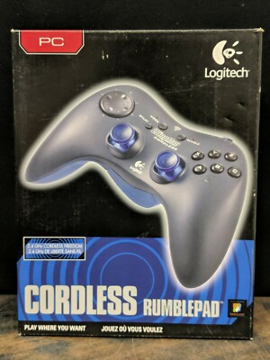 NEW Logitech Wingman Cordless Rumblepad 2.4 GHz,USB Logitech PC Box OPEN Gamer 