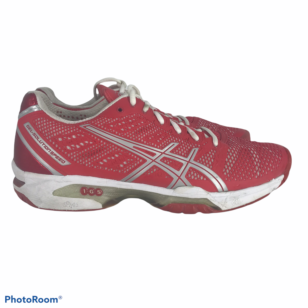 NOT AVAILABLE ASICS Sneakers Womens IGS Gel Solutions Speed Red Running  Shoes