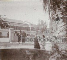 Syria Damascus Glass Stereo Plate Vintage ca 1928