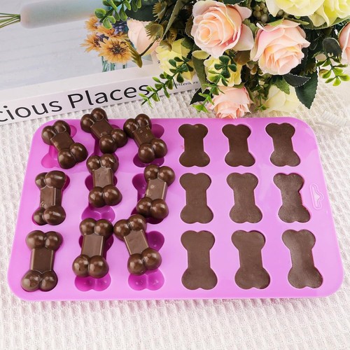 Dog Molds Silicone Puppy Dog Paw and Bone Molds Dog Treat Mold for Homemade,Baki - Picture 6 of 7
