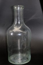 gro&szlig;e antike Schnaps Glasflasche Branntweinflasche Waldglas Vorrat Flasche 10l