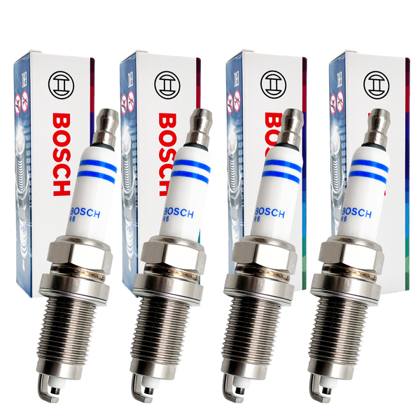 4X Bosch FR7HC+ ZüNdkerze 0242236565 FüR VW Golf Polo Seat Leon Skoda Fabia-image