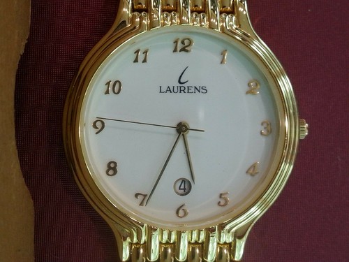 Orologio LAURENS Uomodonna placcato oro al quarzo. | eBay