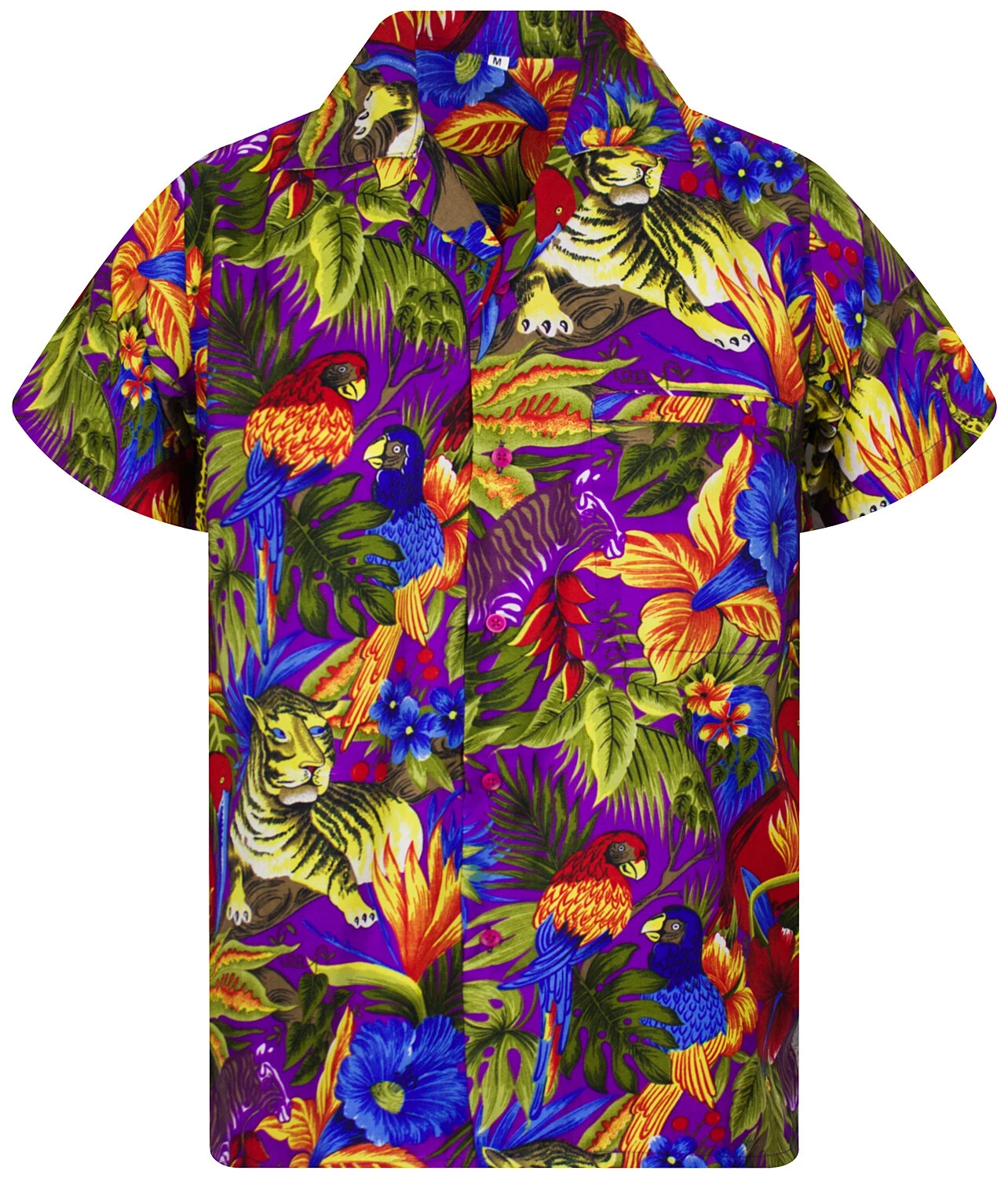 Funky Hawaiian Shirt Jungle Violet
