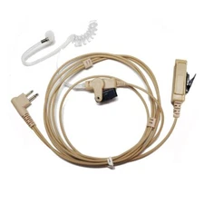 Acoustic Tube Earpiece Headset Walkie Talkie Mic For Motorola cp200,cp040,gp300 