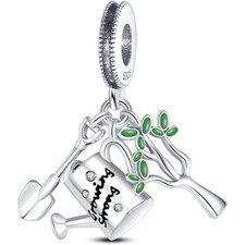 Charm, Gärtneranhänger, Geschenk für Blumenliebhaber, Garten