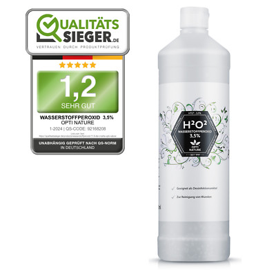 OPTI NATURE   Wasserstoffperoxid 3,5% H2O2 (hexagonales Urwasser) 1.000ml