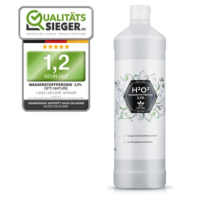 OPTI NATURE Wasserstoffperoxid 3,5% H2O2 (hexagonales Urwasser) 1.000ml