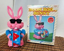 Vintage BOOM BOOM BUNNY Toy with Drum  Original Box, Not Working