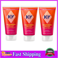 K-Y Warming Jelly Lube Glycol-Based,Latex-Safe Personal Lubricant, 5 FL OZ 3Pk