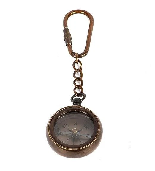 Vintage shop compass keychain