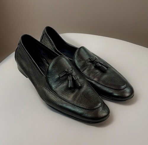 Ermenegildo Zegna Men Loafers 7.5 EU, 8.5 US brown soft Lambskin leather tassels