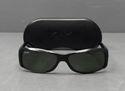 Ray-Ban Glossy Black Sunglasses with Case Ray-Ban Cases - Eyeglass Black Semi-Gloss Hard (M), w/Cloth  main image 4