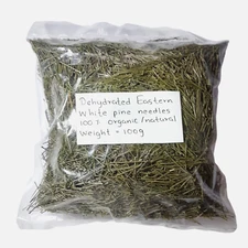 100g Eastern white pine needles Dehydrated organic Wild Suramin Immunity boost