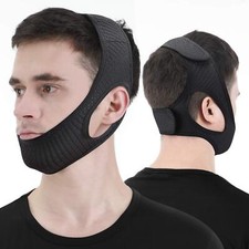 Adjustable Chin Strap for Snoring Soft Breathable Keeps Jaw Closed Unisex
