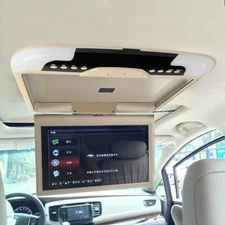 13inch Car Roof Monitor LCD TFT Overhead Flip Down Car Ceiling Screen Beige  US