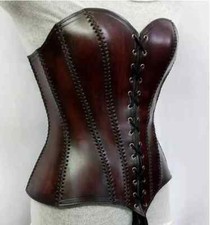 Medieval Leather Corset, LARP Handmade Leather Corset, Viking Leather Corset