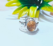 Anello unico in argento 925 di design citrino fatto a mano qualche misura disponibile A956