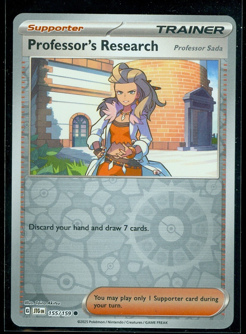 Pokemon PROFESSOR'S RESEARCH - SADA 155/159 Journey Together - Rev Holo - MINT
