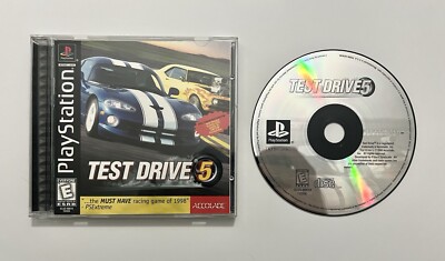 Test Drive 5- Sony Playstation 1 PS1 PSX - CIB Complete Black Label