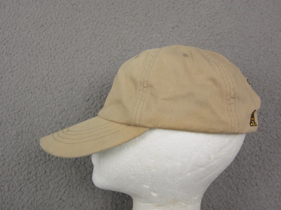 复古 Abercrombie & Fitch 帽子棕色男式均码绑带标志爸爸帽子 — 第 4/4 张图片