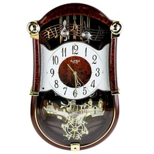 Rhythm Small World Concerto Entertainer II Musical Motion Wall Clock 4MH889WU23
