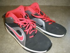 Nike Sneakers Youth size 7 7Y Black Red Gray EUC SU7