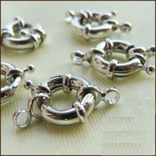 10Pcs Steering wheel Spring Bolt Ring Clasp Suitable for Necklace Bracelet AAA